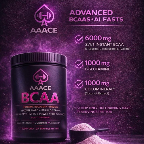 AAACE BCAA Fitness Supplement - Branched-Chain Amino Acids for Muscle Recovery & Performance