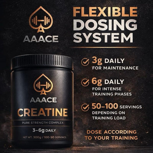 AAACE 2x Pre-Workout & Creatine Set - Recover Hard Rebuild Strong - 2x 320g & 300g - Summer Fruits Flavor