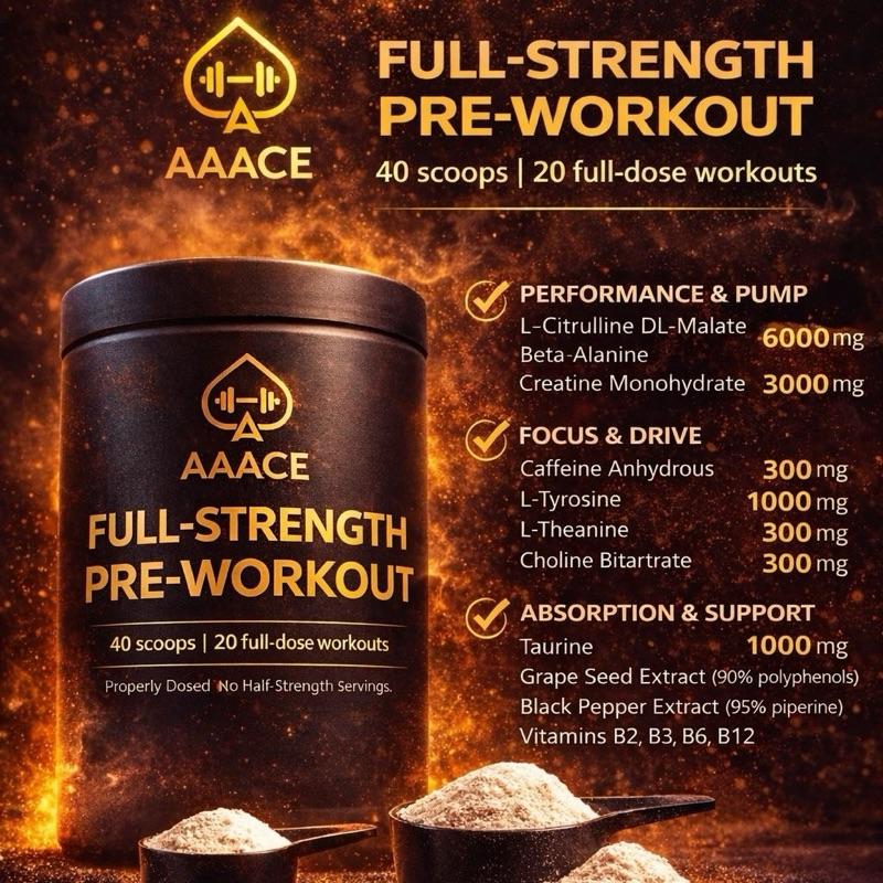 AAACE Pre-Workout for Ultimate Energy and Strength Building