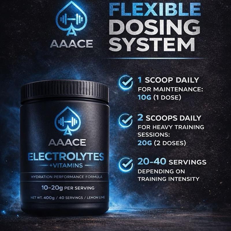AAACE Electrolytes - Specialized Electrolyte Replacement Solution for Hydration & Performance 400g